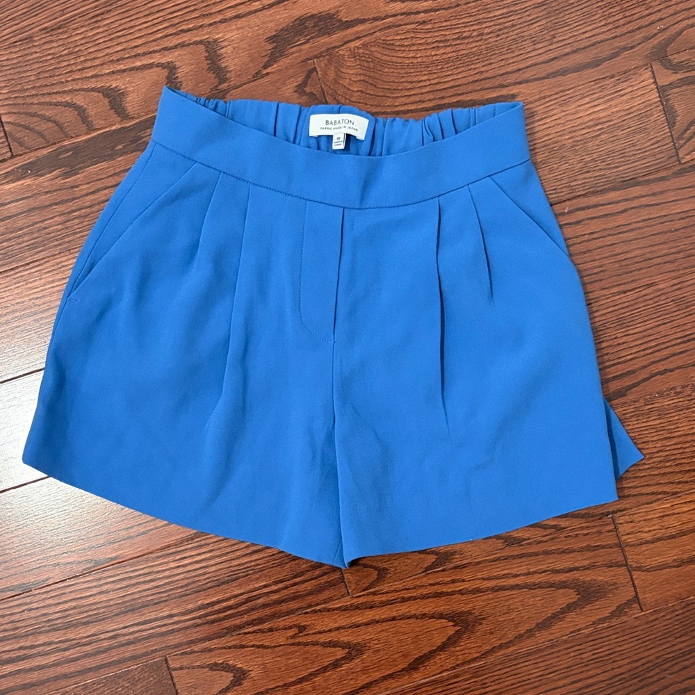 Babaton Cobalt Pleated Women's Shorts